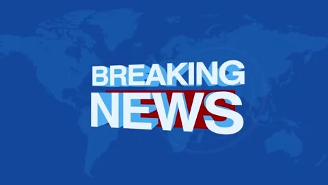 Breaking news animated text background for broadcast and media intro 4K Stock Footage 333522865