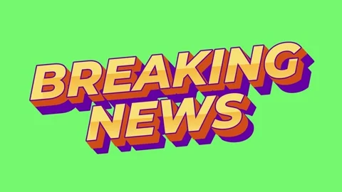 Breaking News Animated Text Motion Background for Urgent Broadcast Content Stock Footage 332886864