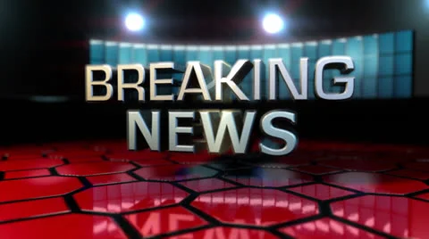 Breaking News Animation Stock Footage 24603177