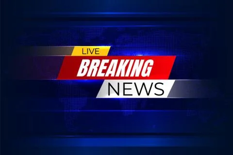 Breaking news background with graphic map Stock Illustration