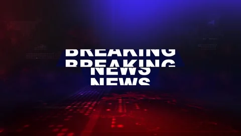 Breaking News Background Loop Stock Footage 345305459