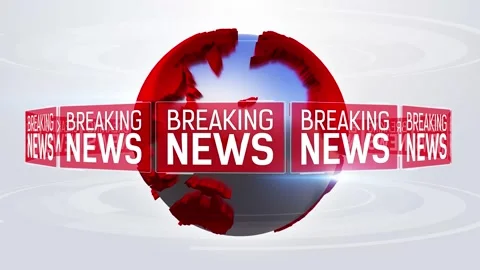 Breaking News Background Loop Stock Footage 345777022