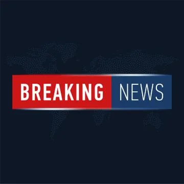 Breaking news background. Vector illustration for infographic with news theme Stockillustratie