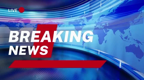 Breaking News Background Video Stock Footage 265836798