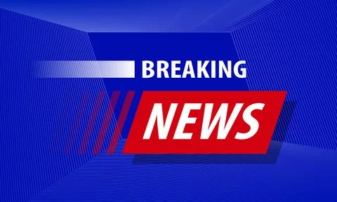 Breaking news banner Stock Illustration