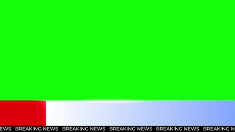 Breaking News Banner with Red Gradient and Scrolling Ticker Loop Animation 库存影片 312160585