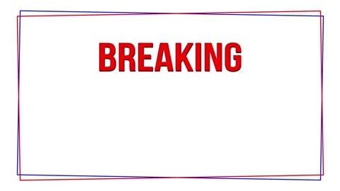 Breaking News Blinking Text on White Background Stock Footage 300054751