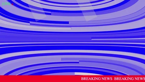 Breaking news broadcast background, with animated blue, abstract lines and,.. Видео 334396188