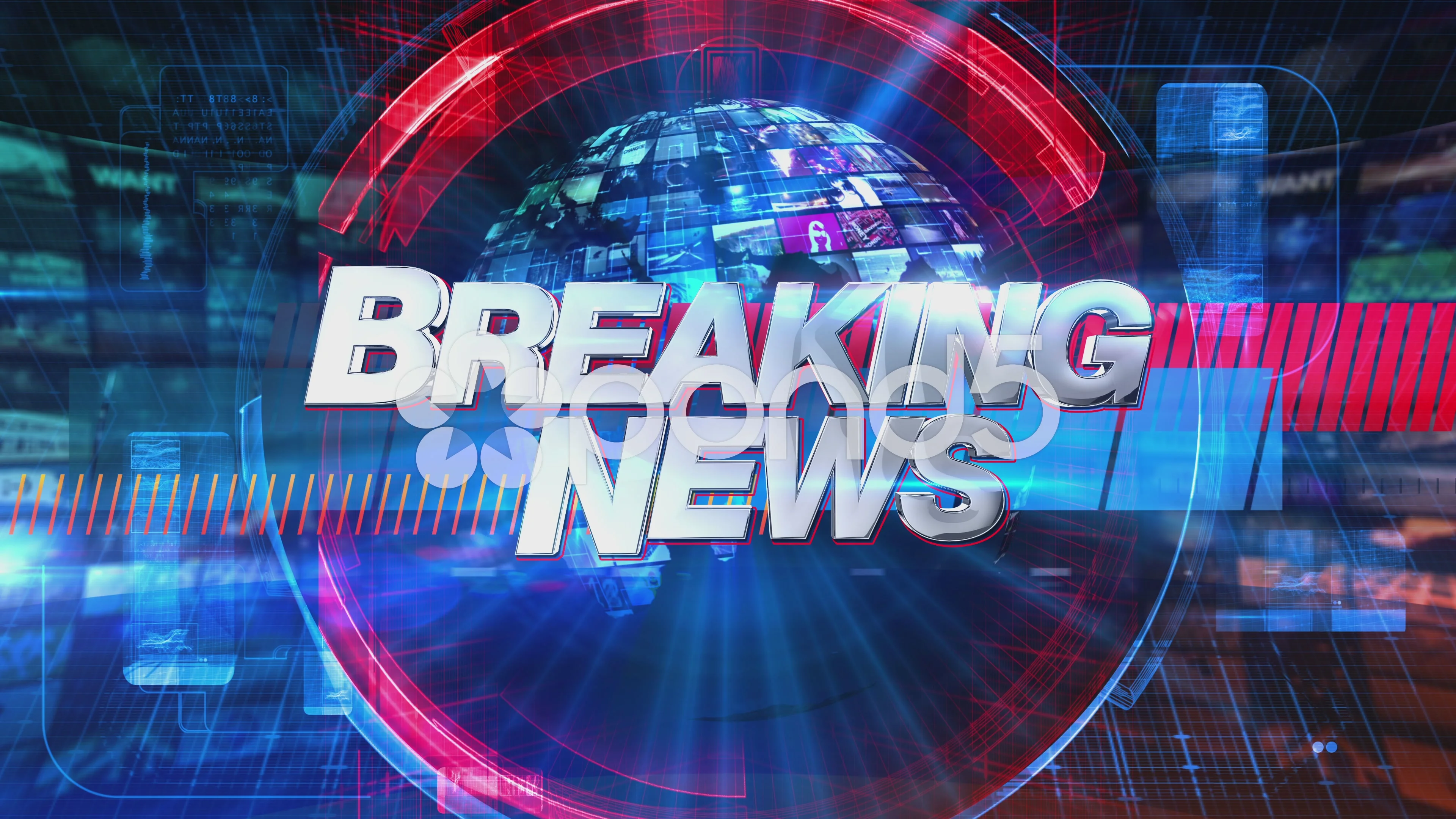 Breaking News - Broadcast Graphics Title... | Stock Video | Pond5