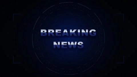 Breaking news broadcast intro with digital hud and global network motion jo.. Vidéo 344857279