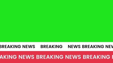 Breaking news broadcast, lowerthird for newscast animation Stock Footage 344520093
