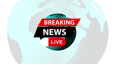 Breaking News broadcasting intro with global earth animation Stock-Footage 321240160
