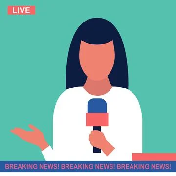 Breaking news concept Stock Illustration