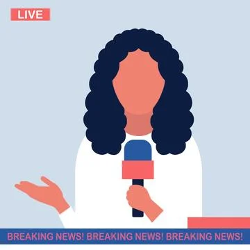 Breaking news concept Stock Illustration
