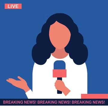 Breaking news concept Stock Illustration