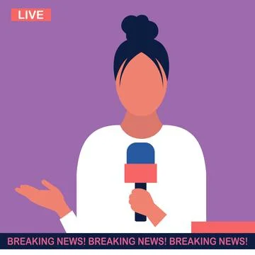 Breaking news concept Stock Illustration
