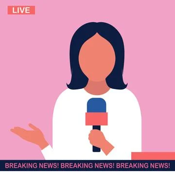 Breaking news concept Stock Illustration