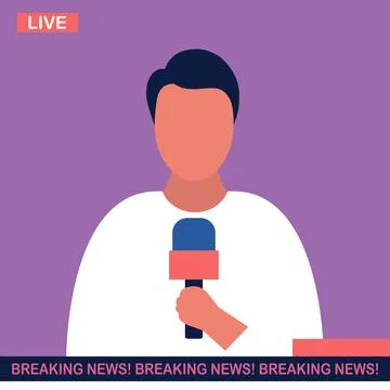 Breaking news concept Ilustración de archivo