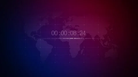 Breaking news countdown Stock Footage 296594533