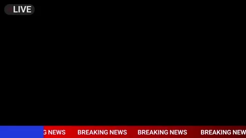 Breaking News frame on black screen breaking news background on chroma key .. Stock Footage 341504954
