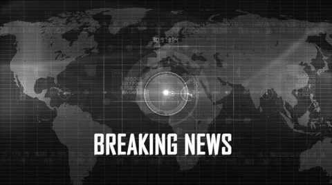 Breaking news generic background colorless Stock Footage 47154980