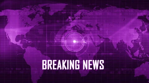 Breaking news generic background PURPLE Stock Footage 47143589