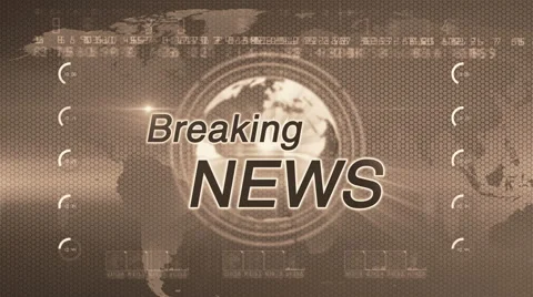 Breaking news generic sepia Stock Footage 50375486