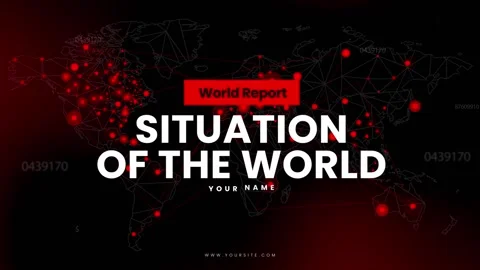 Breaking News Global Situation Report Stock After Effects