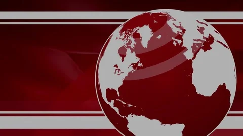 Breaking News Globe Backdrop Stock Footage 75743104