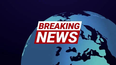 Breaking News Globe Broadcast Intro Animation Stock Footage 335173559