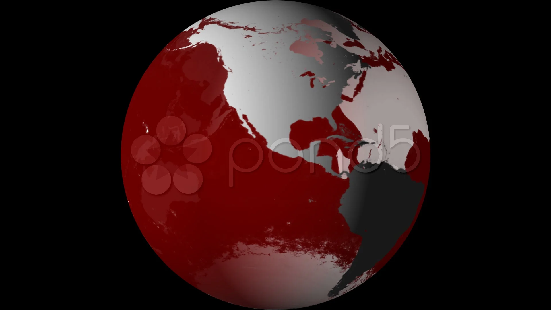 Breaking News Globe Red W Alpha 24fps Stock Video Pond5