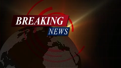 Breaking News Graphic with Digital Globe and Radar Design Animation Video stock 321765002