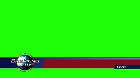 green breaking news background