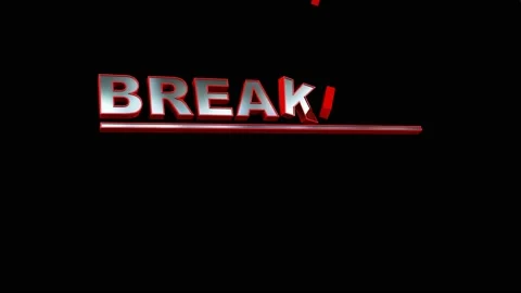 Breaking News graphical presentation Vidéo 132209691