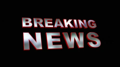 Breaking News graphical presentation Stock-Footage 133529410