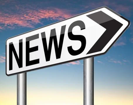 Breaking news Illustrazione stock