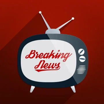 Breaking News Stock Illustration
