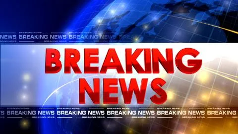 BREAKING NEWS Illustrazione stock