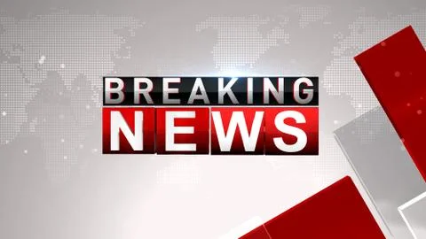 BREAKING NEWS Illustrazione stock