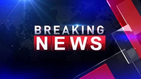 BREAKING NEWS Illustrazione stock