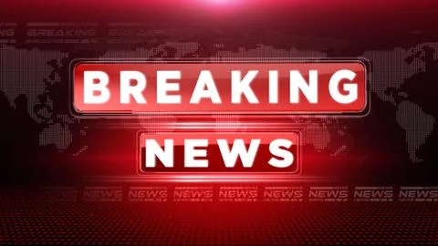 BREAKING NEWS Illustrazione stock