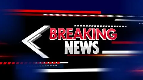 BREAKING NEWS Illustrazione stock