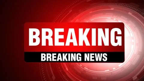 BREAKING NEWS Illustrazione stock
