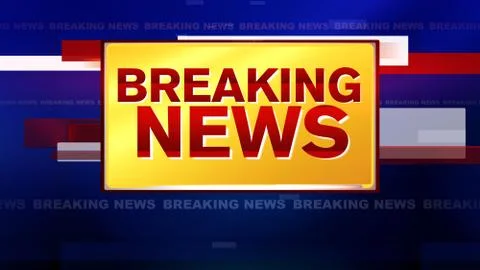 BREAKING NEWS Illustrazione stock