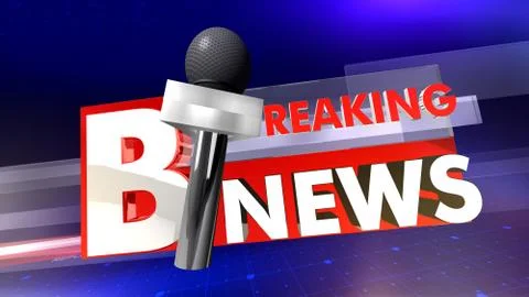 Breaking news Illustrazione stock
