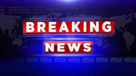Breaking news Illustrazione stock