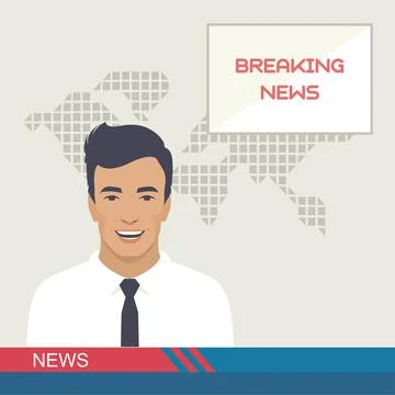 Breaking news Stock Illustration