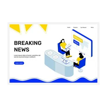 Breaking News Stock Illustration
