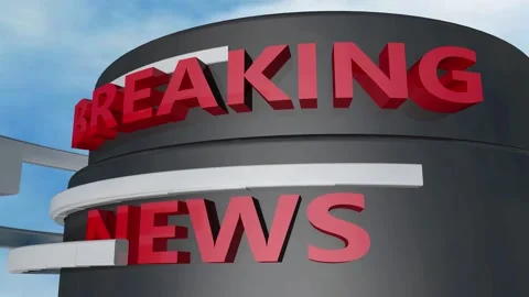 Breaking News Intro - 3D Render Animation Stock Footage 138717423