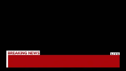 BREAKING NEWS LIVE Lower Third - Includes Alpha Channel 3D motion graphic Stock Footage 141556387